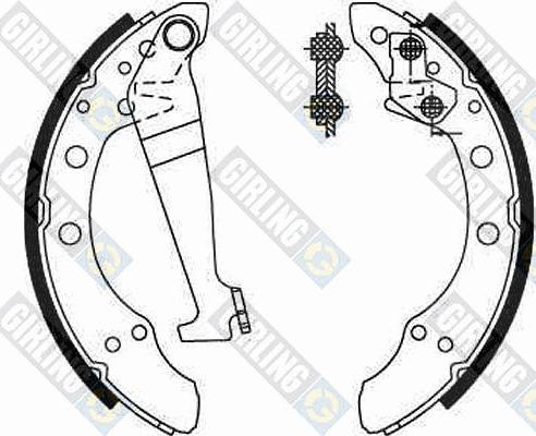 Girling 5180929 - Drum Brake Shoe Set car-mod.net