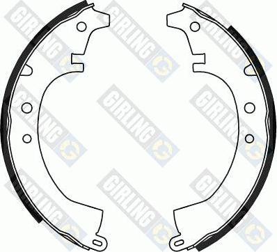 Girling 5180479 - Drum Brake Shoe Set car-mod.net