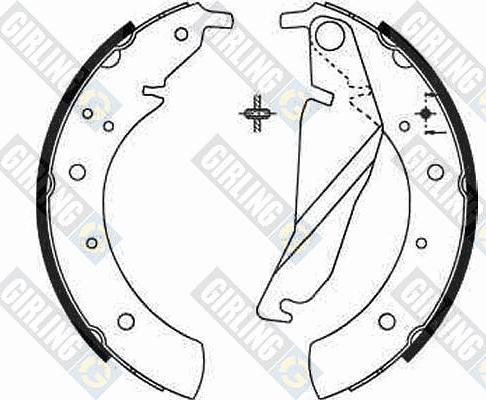 Girling 5182092 - Drum Brake Shoe Set car-mod.net