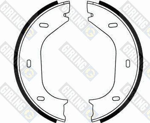 Girling 5182192 - Brake Shoe Set, parking brake car-mod.net