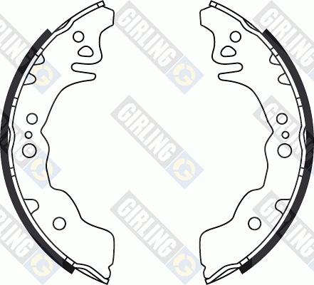 Girling 5187509 - Drum Brake Shoe Set car-mod.net