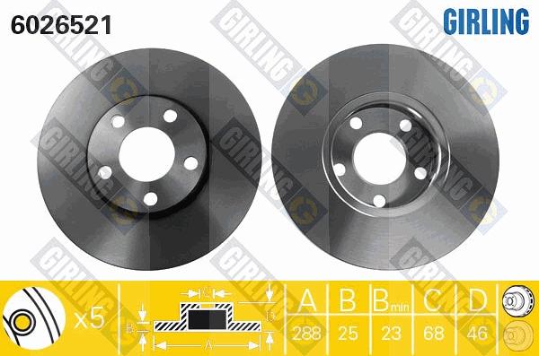 Girling 6410932 - Brake Set, disc brakes car-mod.net