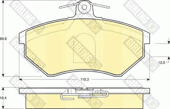 Girling 6410651 - Brake Set, disc brakes car-mod.net