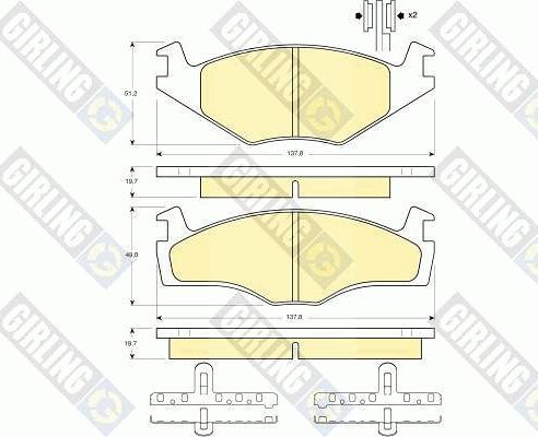 Girling 6410105 - Brake Set, disc brakes car-mod.net