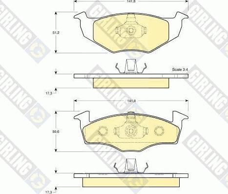 Girling 6410822 - Brake Set, disc brakes car-mod.net