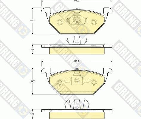Girling 6410375 - Brake Set, disc brakes car-mod.net