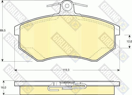 Girling 6410291 - Brake Set, disc brakes car-mod.net