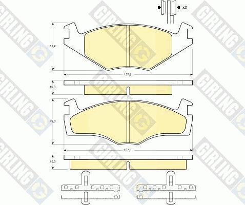 Girling 6410275 - Brake Set, disc brakes car-mod.net