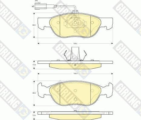 Girling 6411062 - Brake Set, disc brakes car-mod.net
