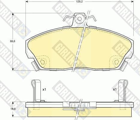 Girling 6411011 - Brake Set, disc brakes car-mod.net