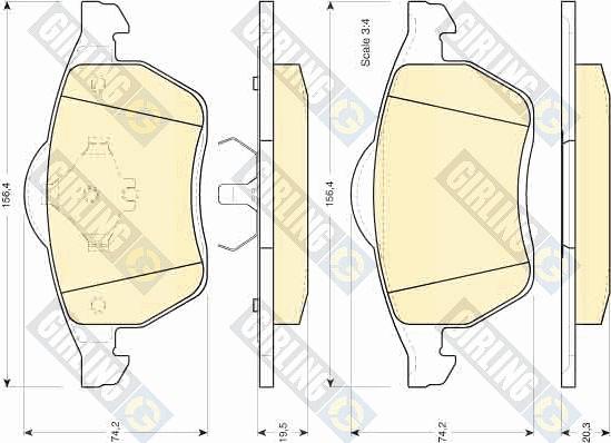 Girling 6411182 - Brake Set, disc brakes car-mod.net