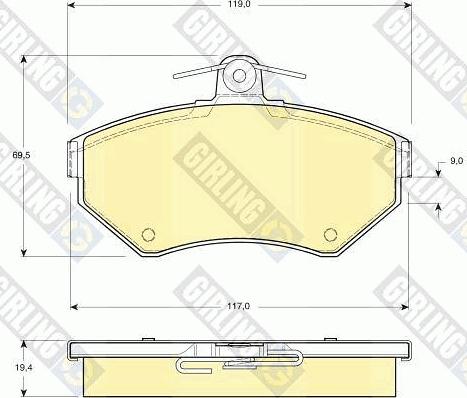 Girling 6411331 - Brake Set, disc brakes car-mod.net