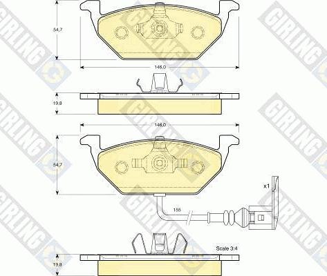 Girling 6411785 - Brake Set, disc brakes car-mod.net