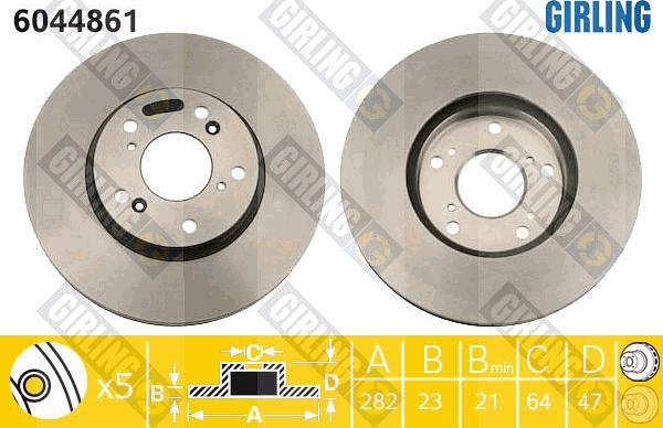 Girling 6044861 - Brake Disc car-mod.net