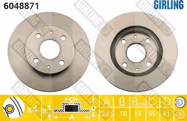 Girling 6048871 - Brake Disc car-mod.net