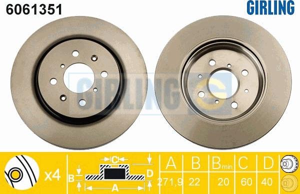 Girling 6061351 - Brake Disc car-mod.net