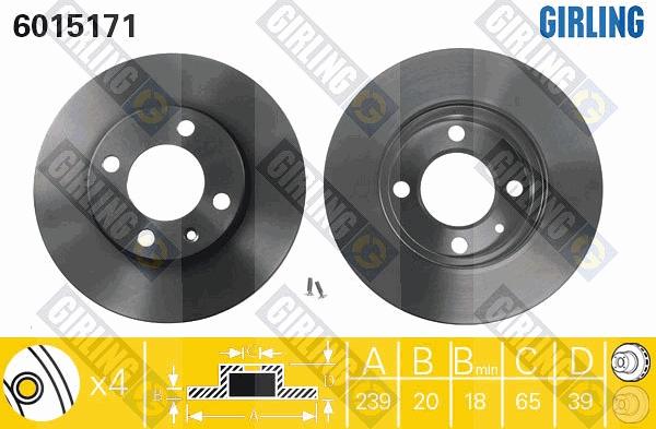 Girling 6015171 - Brake Disc car-mod.net