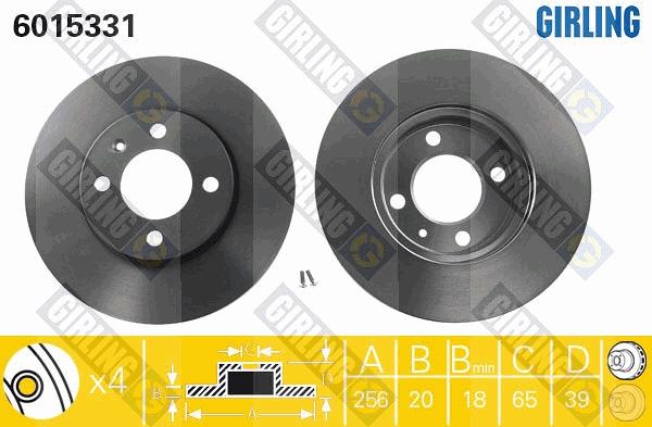 Girling 6015331 - Brake Disc car-mod.net