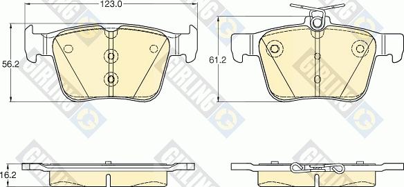 Girling 6119572 - Brake Pad Set, disc brake car-mod.net