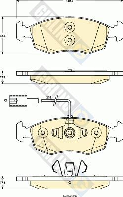 Girling 6118992 - Brake Pad Set, disc brake car-mod.net