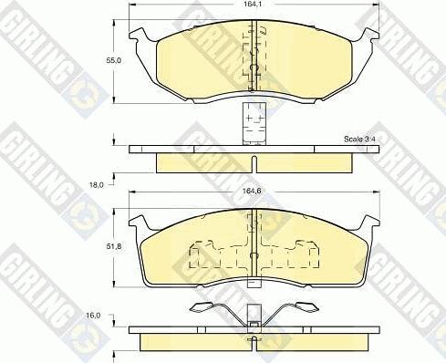Girling 6112443 - Brake Pad Set, disc brake car-mod.net