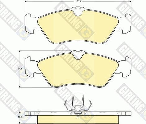 Girling 6112632 - Brake Pad Set, disc brake car-mod.net