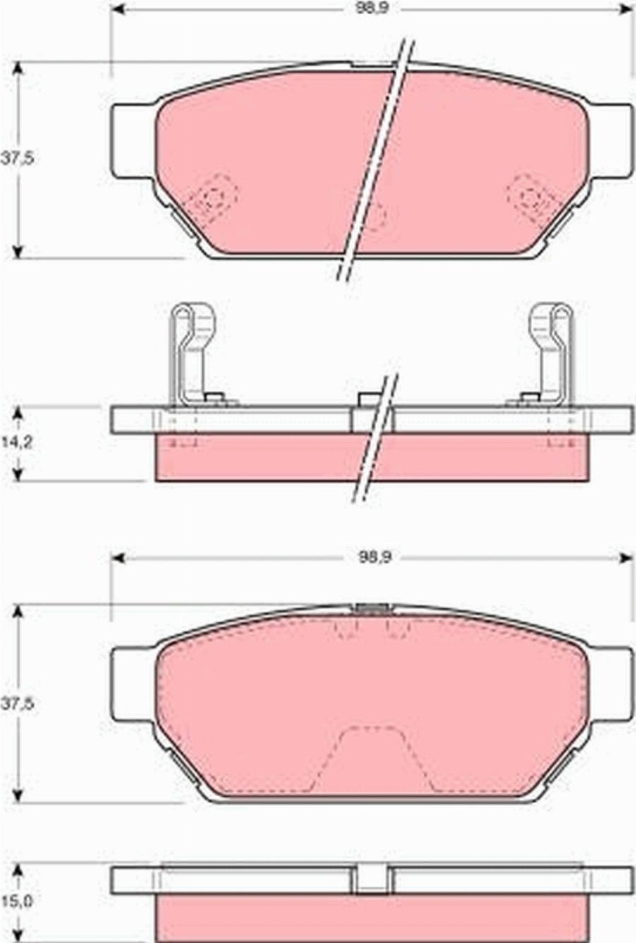 Girling 6130459-1 - Brake Pad Set, disc brake car-mod.net