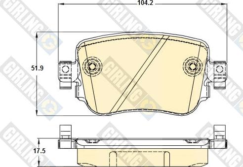 Girling 6120421 - Brake Pad Set, disc brake car-mod.net