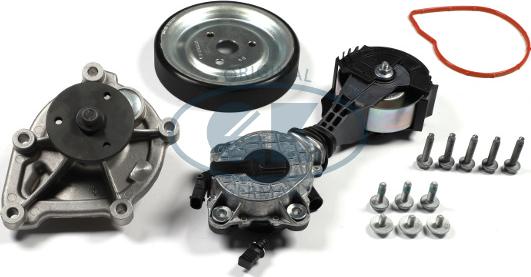 GK K980540D - Water Pump + V-Ribbed Belt Set car-mod.net