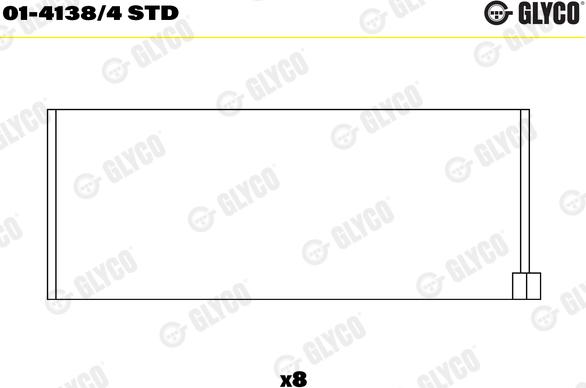 Glyco 01-4138/4 STD - Big End Bearings car-mod.net