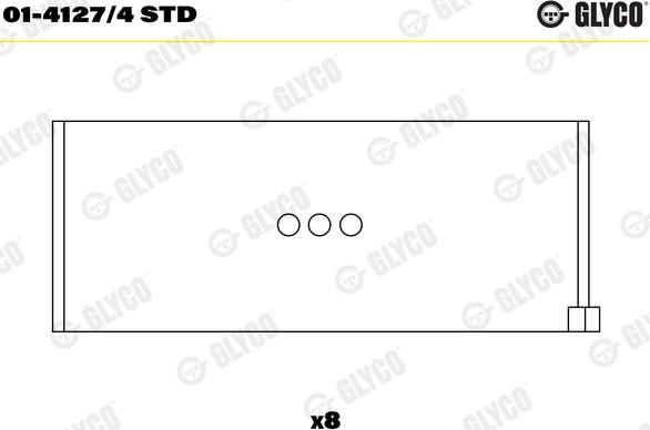 Glyco 01-4127/4 STD - Big End Bearings car-mod.net