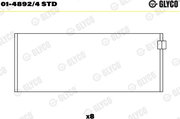 Glyco 01-4892/4 STD - Big End Bearings car-mod.net
