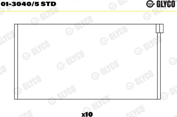 Glyco 01-3040/5 STD - Big End Bearings car-mod.net