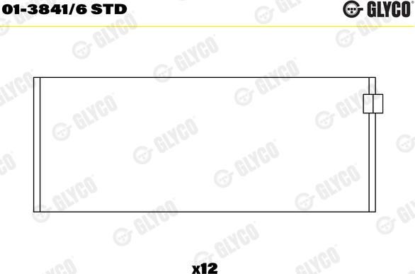 Glyco 01-3841/6 STD - Big End Bearings car-mod.net