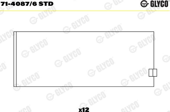 Glyco 71-4087/6 STD - Big End Bearings car-mod.net