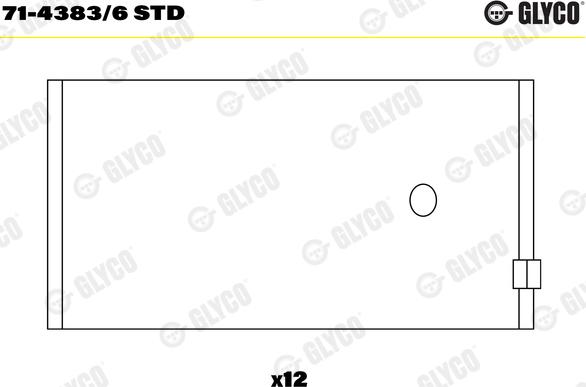 Glyco 71-4383/6 STD - Big End Bearings car-mod.net