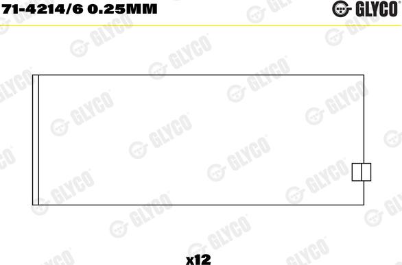 Glyco 71-4214/6 0.25mm - Big End Bearings car-mod.net