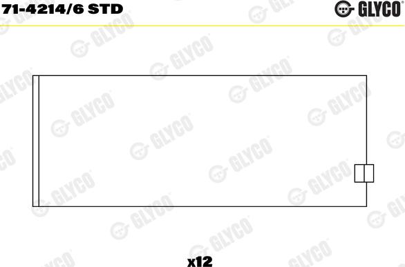 Glyco 71-4214/6 STD - Big End Bearings car-mod.net
