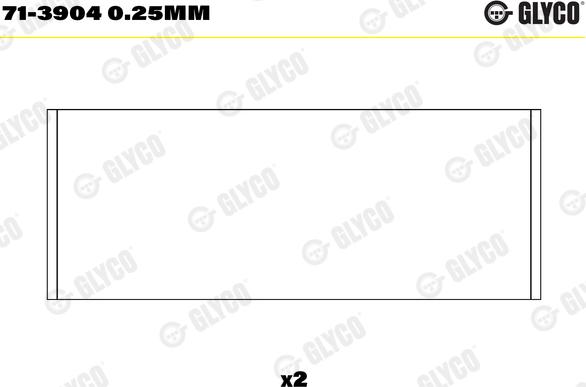 Glyco 71-3904 0.25mm - Big End Bearings car-mod.net