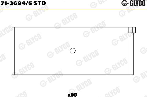Glyco 71-3694/5 STD - Big End Bearings car-mod.net