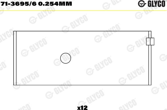 Glyco 71-3695/6 0.254mm - Big End Bearings car-mod.net