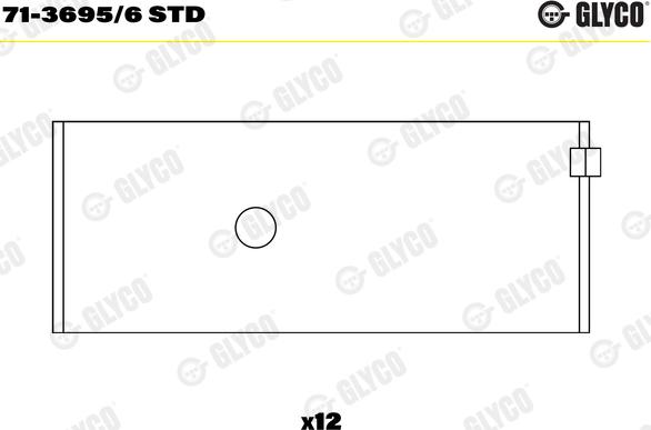 Glyco 71-3695/6 STD - Big End Bearings car-mod.net