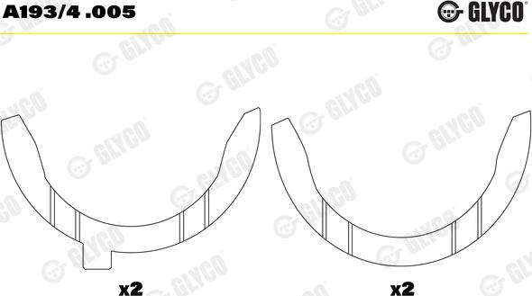 Glyco A193/4 .005 - Thrust Washer, crankshaft car-mod.net