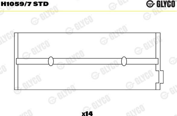 Glyco H1059/7 STD - Main Bearings, crankshaft car-mod.net