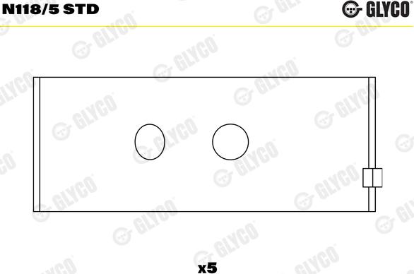 Glyco N118/5 STD - Camshaft Bushes car-mod.net