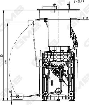 GMB GFPS-127A - Fuel Supply Module car-mod.net