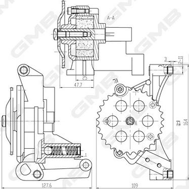 GMB GOAS-66A - Oil Pump car-mod.net