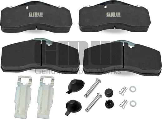 GMW BDP29165BW - Brake Pad Set, disc brake car-mod.net