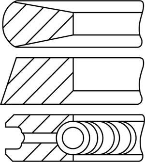 Goetze Engine 08-443400-00 - Piston Ring Kit car-mod.net