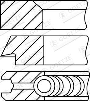 Goetze Engine 08-442200-10 - Piston Ring Kit car-mod.net